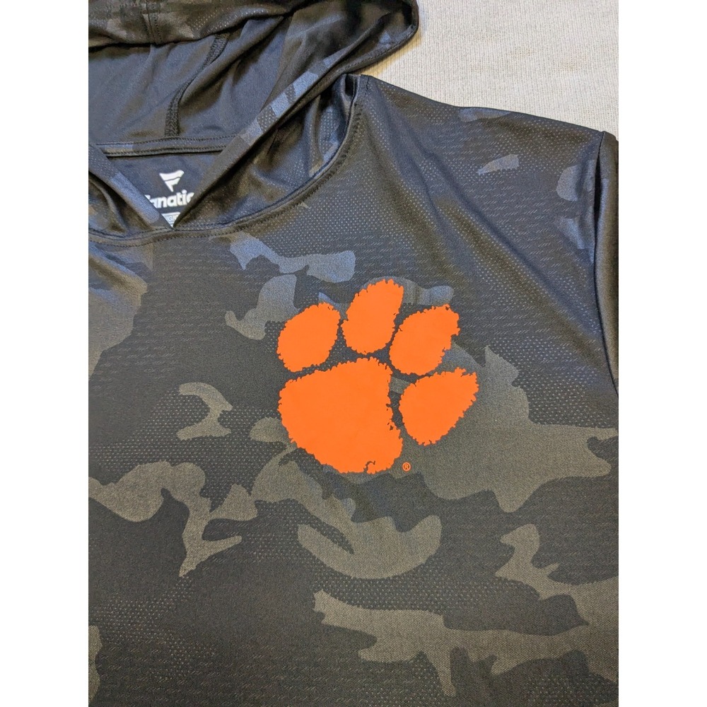 Clemson Tigers Hoodie Mens Large Black Fanatics Camo Training Shirt Football New - Picture 5 of 11